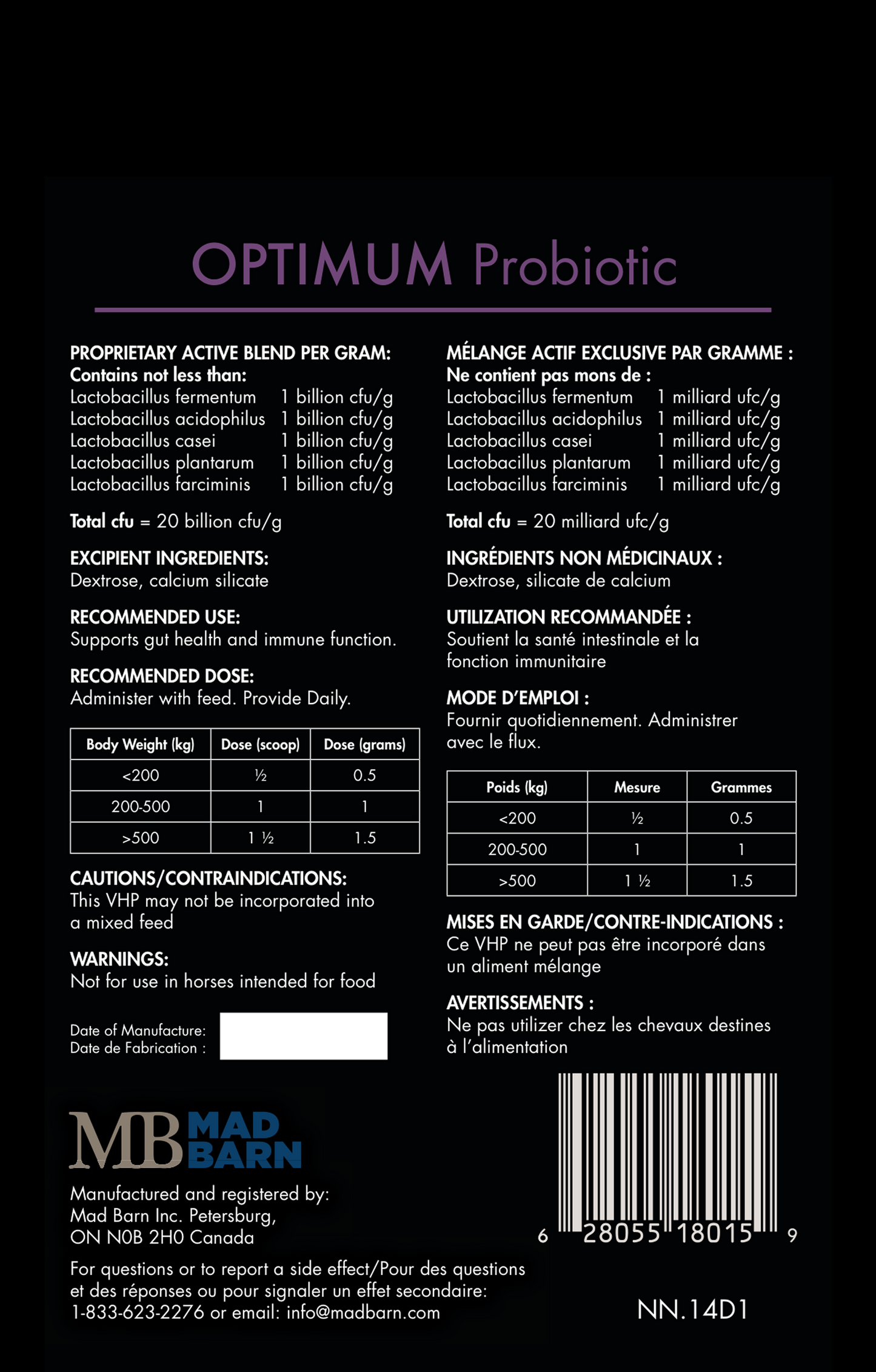 Optimum Probiotic