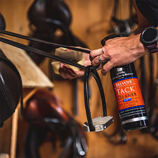 Belvoir Leather Tack Cleaner Spray - Step 1